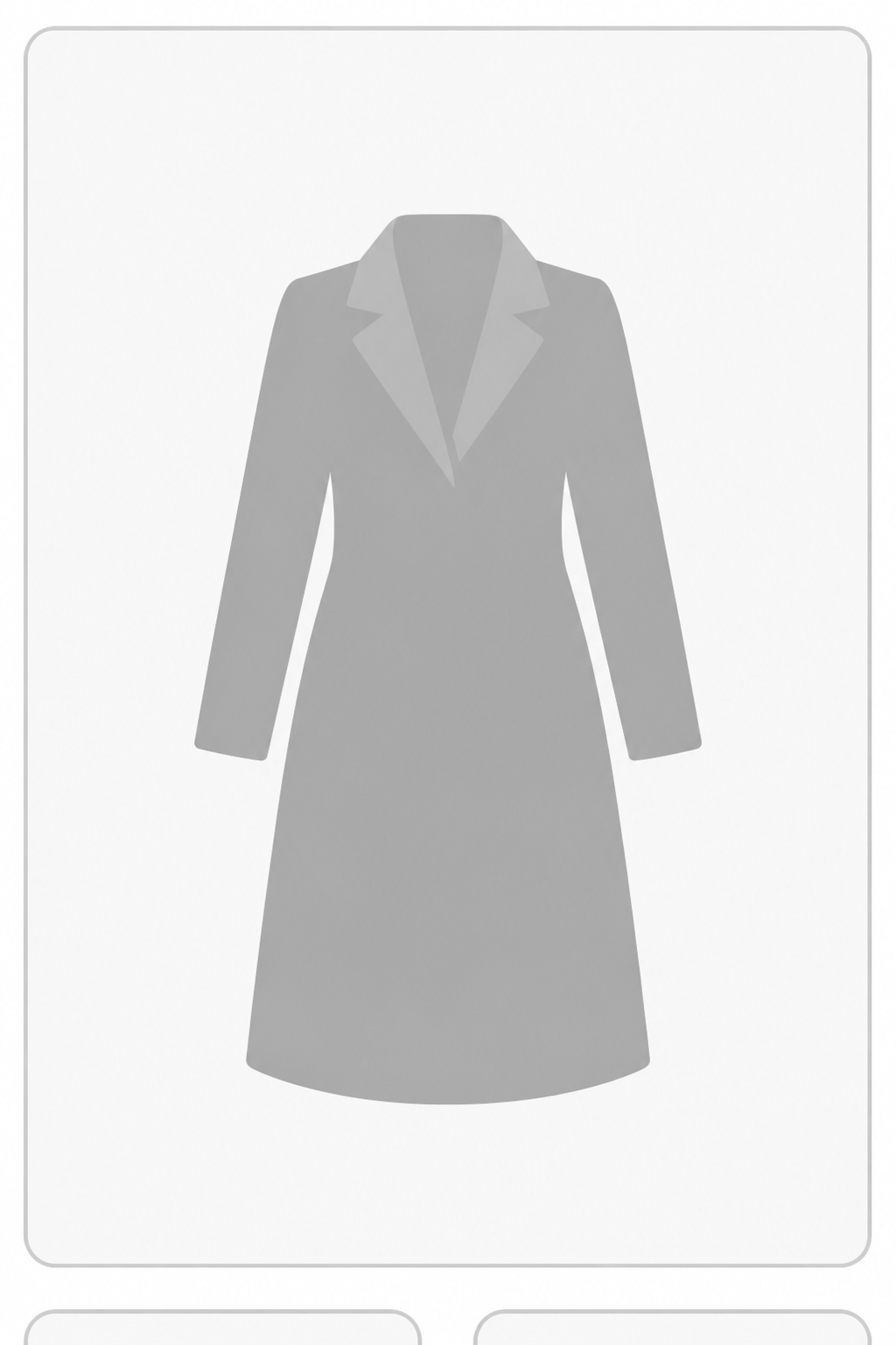 Tailored wool coat product graphic